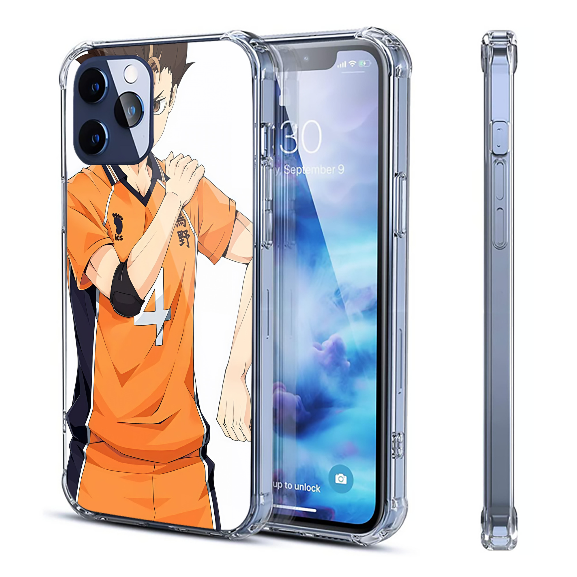 （画像用） ハイキュー!! Haikyu!! 【iPhone 12シリーズ対応】透明スマホケース（クリアソフトケース）